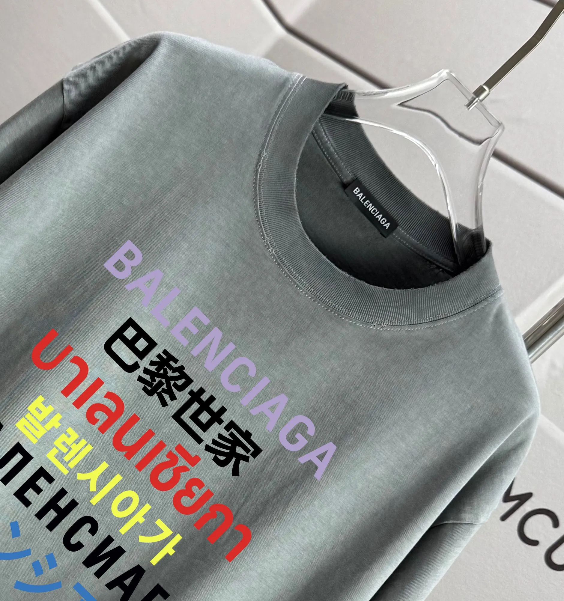 # * Balenciag*2026 New Arrival 320 tee Same Style : Size :S M L XL XXL Size： S （90-130 ） M （120-150 ） L （140-165 ） XL （160-180 ） XXL （180-210 ）